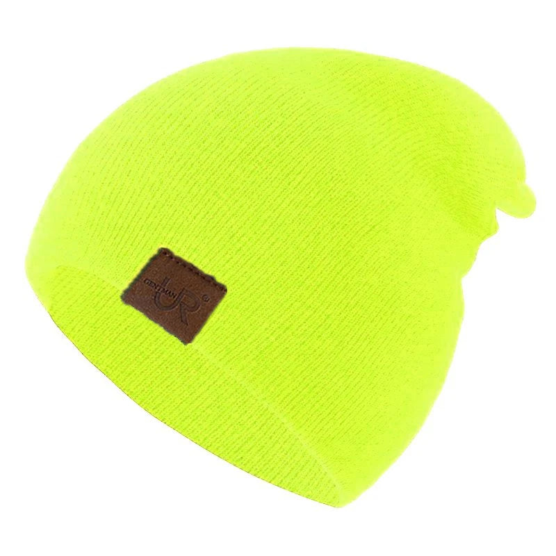 Unisex Beanie Hat Warm Soft Knitted Casual Winter Hat for Men & Women