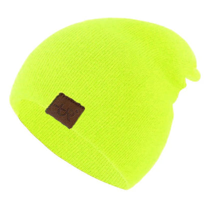 Unisex Beanie Hat Warm Soft Knitted Casual Winter Hat for Men & Women