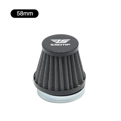 Clamp-on Air Filter for Motorcycle 35mm 38mm 42mm 45mm 50mm 55mm 58mm