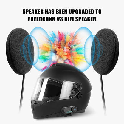 FreedConn Motorcycle Helmet Bluetooth Intercom Headset FM Music Share Speaker