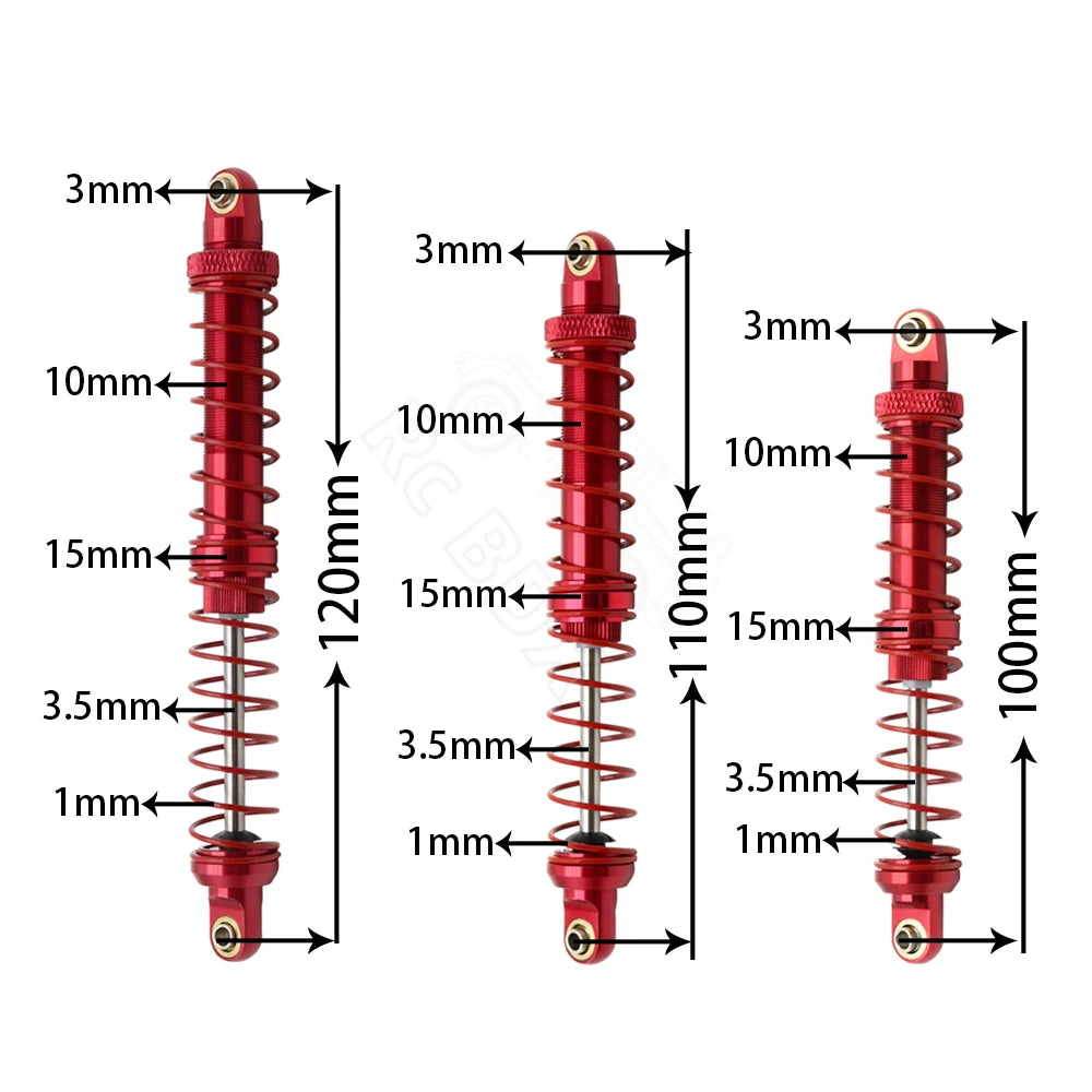 1/10 RC Crawler Metal Oil-Filled Shock Absorbers - EXPROTAS