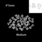 200-2000Pcs Rubber Ear Plug Stoppers Soft Silicone Earring Findings DIY