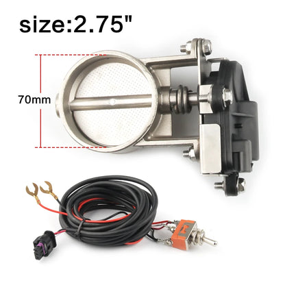 Electric Exhaust Control Valve2"/2.25"/2.5"/2.75"/3" Exhaust Control Valve - Low Pressure For Exhaust Catback Downpipe-EXPROTAS