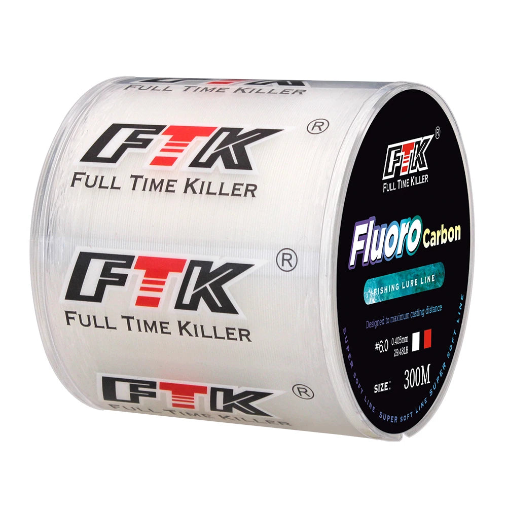 Leader Line Fishing Fluorocarbon 300m 500m Carbon Fiber Soft Coated Line