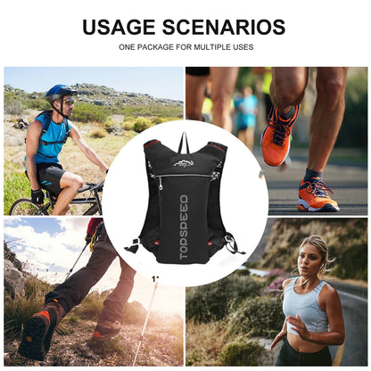 Outdoor Trail Running 5L Ultralight Backpack Hydration Jogging Vest Men Breathable Marathon Bicycle Bag Water Bottle 500ML-EXPROTAS