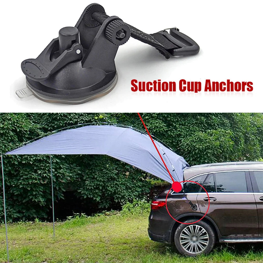 Heavy Duty Car Suction Cup Anchor Hook for Camping Awning Canopy Tarp Tie Down
