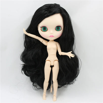 ICY DBS Blythe Doll 1/6 BJD Joint Body White Skin 30cm Custom Random Eyes