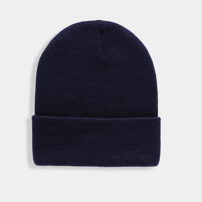 Warm Knitted Cap Beanie Wool Unisex Winter Hat Men Women 24 Colors