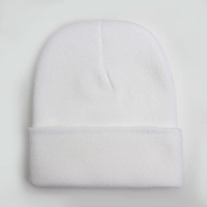 Warm Knitted Cap Beanie Wool Unisex Winter Hat Men Women 24 Colors