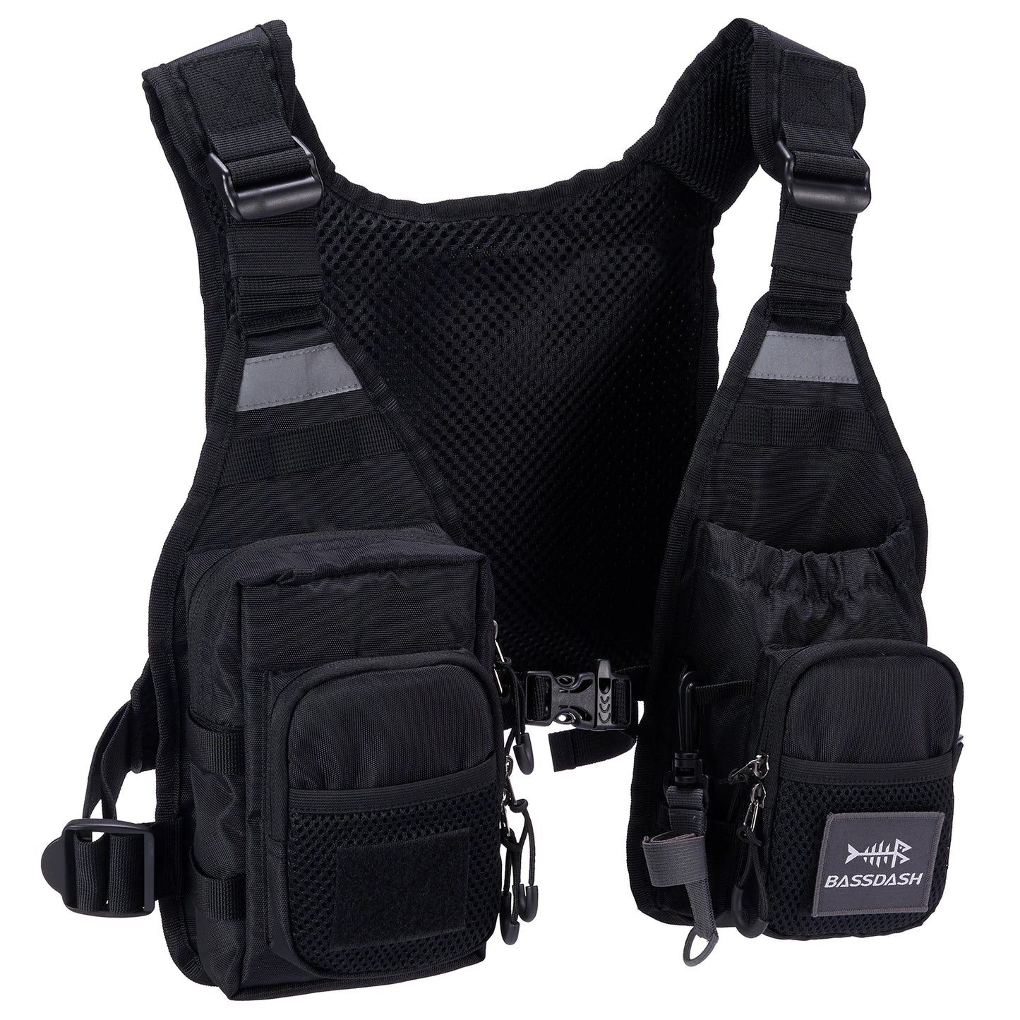 Fly Fishing Vest Bassdash FV08 Lightweight Chest Pack One Size Men Women