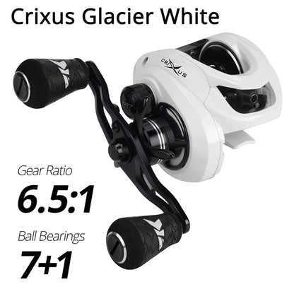 KastKing Crixus 7+1BBs 8KG Max Drag 206g Super Light Weight Baitcasting Reel Magnetic Brake System Freshwater Fishing Coil-EXPROTAS