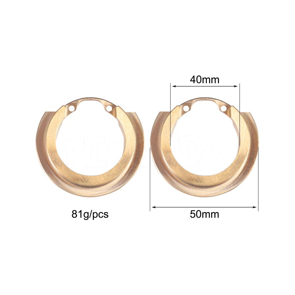 2/4Pcs TRX4 Brass Portal Axle Counterweight Balance Weights 1/10 Crawler