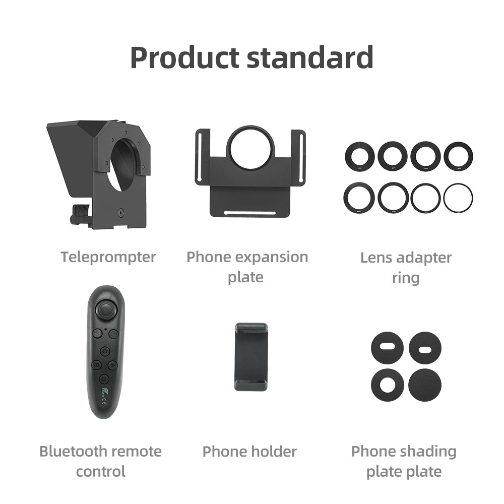 Ambitful Teleprompter Kit | DSLR Phone Script Prompter with Remote Control