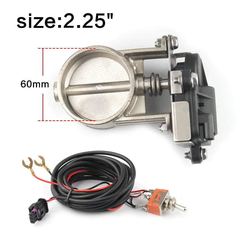 Electric Exhaust Control Valve2"/2.25"/2.5"/2.75"/3" Exhaust Control Valve - Low Pressure For Exhaust Catback Downpipe-EXPROTAS