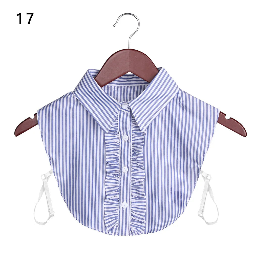 Lace Fake Collar Detachable Women Blouse Lapel Shirt Clothes Accessories