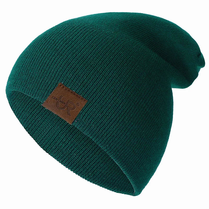 Unisex Beanie Hat Warm Soft Knitted Casual Winter Hat for Men & Women