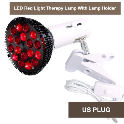 Red Light Therapy Lamp For Face 54W 660nm & 850nm Infrared Light Therapy Device For Muscle Joint Pain Relief Skin Health Tools-EXPROTAS