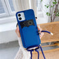 iPhone 7-16 Pro Max Mini XR XS Crossbody Lanyard Wallet Case Camera Cover