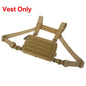 Outdoor Tactical Vest Bag CS Wargame Chest Rig Airsoft Pouch Holster Molle Men Shoulder Camping Backpack 1000D Hunting Fishing-EXPROTAS