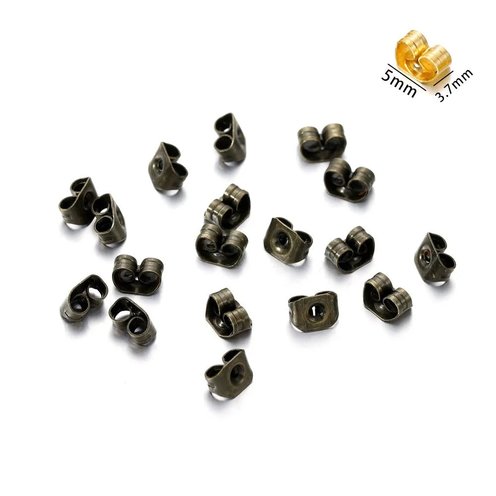 200-2000Pcs Rubber Ear Plug Stoppers Soft Silicone Earring Findings DIY