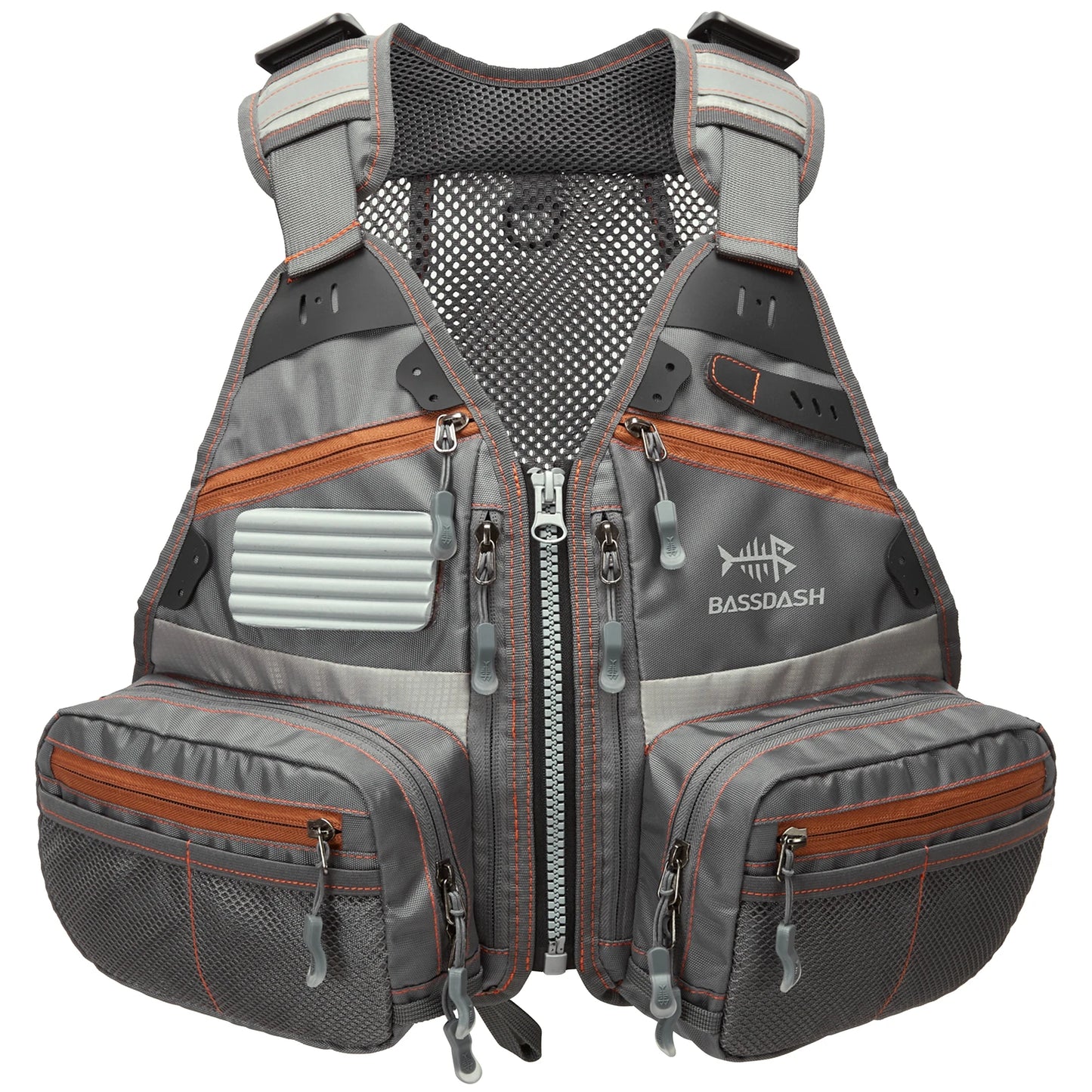Bassdash FV09 Fly Fishing Vest for Youths Kids Adjustable Size with Multiple Pockets Trout Bass Fishing Gear-EXPROTAS