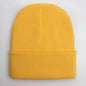 Warm Knitted Cap Beanie Wool Unisex Winter Hat Men Women 24 Colors