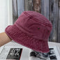 Unisex Bucket Hat Washed Denim Fisherman Cap Summer Casual Fashion
