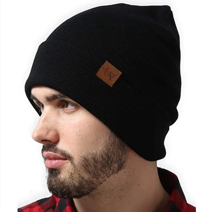 Unisex Beanie Hat Warm Soft Knitted Casual Winter Hat for Men & Women