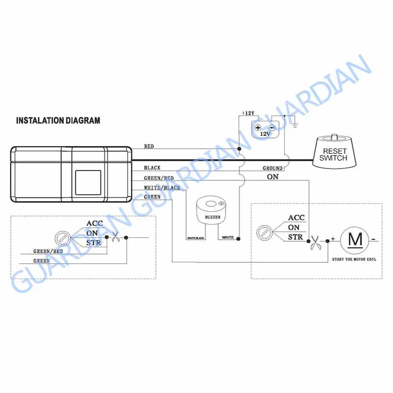 Rfid Immobilizer Wireless Anti-Theft Device Remote Control 12V 1PC