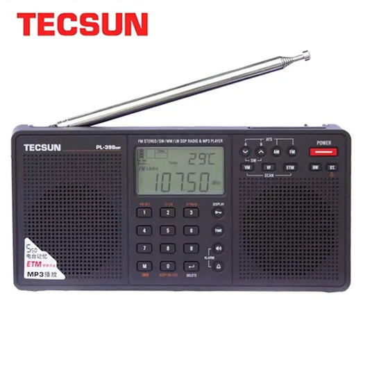 Tecsun PL-398MP Portable DSP Radio FM AM SW Receiver MP3 Player TF Card Stereo - EXPROTAS
