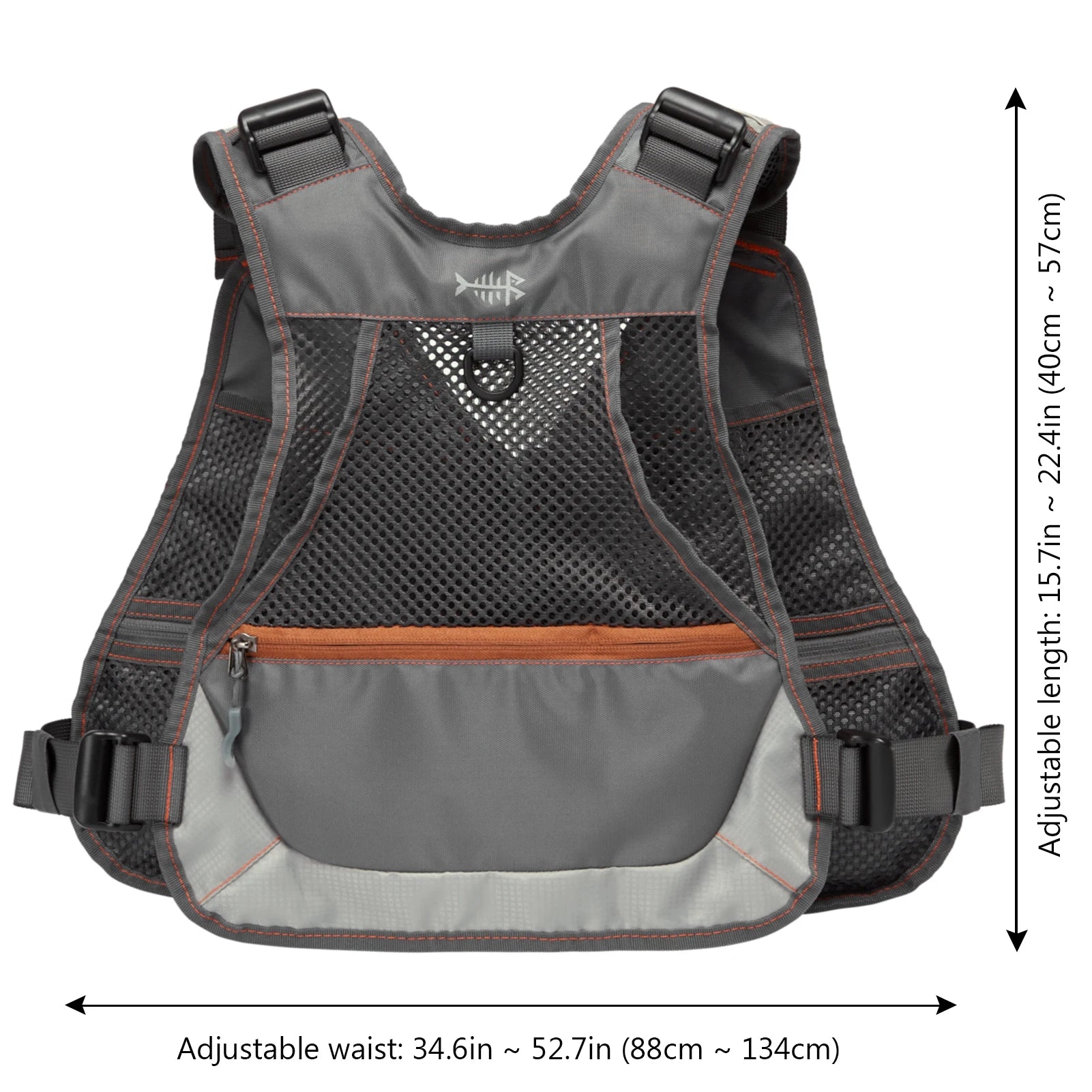 Bassdash FV09 Fly Fishing Vest for Youths Kids Adjustable Size with Multiple Pockets Trout Bass Fishing Gear-EXPROTAS