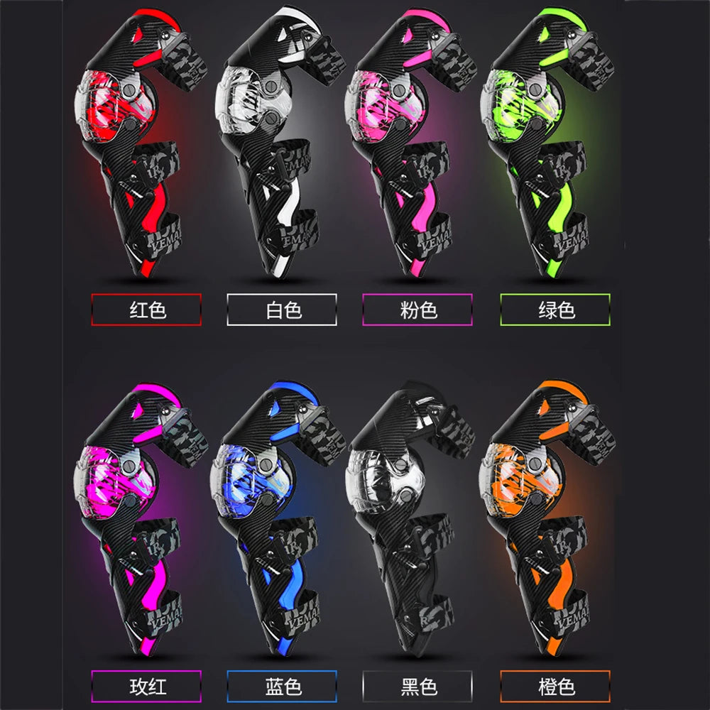 Red Motocross Knee Pads Motorcycle Knee Guard Moto Protection Motocross Equipment Motorcycle Knee Protector Safety Guards-EXPROTAS