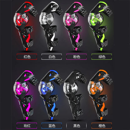 Red Motocross Knee Pads Motorcycle Knee Guard Moto Protection Motocross Equipment Motorcycle Knee Protector Safety Guards-EXPROTAS