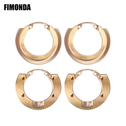 2/4Pcs TRX4 Brass Portal Axle Counterweight Balance Weights 1/10 Crawler