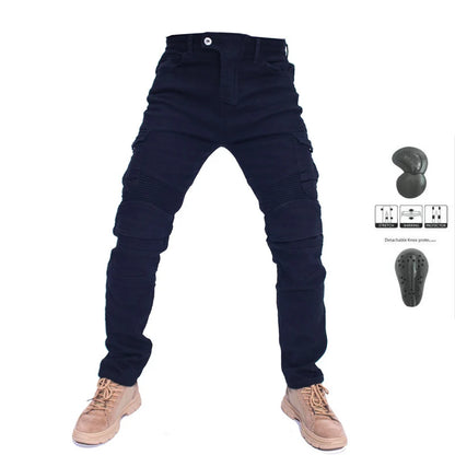 Motorcycle Jeans Pantalones Motocicleta Hombre Featherbed Jeans Standard Version Car Ride Trousers Pant Summer Riding-EXPROTAS