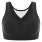 MELENECA Women’s Plus Size Front Closure Wirefree Posture Bra Back Support