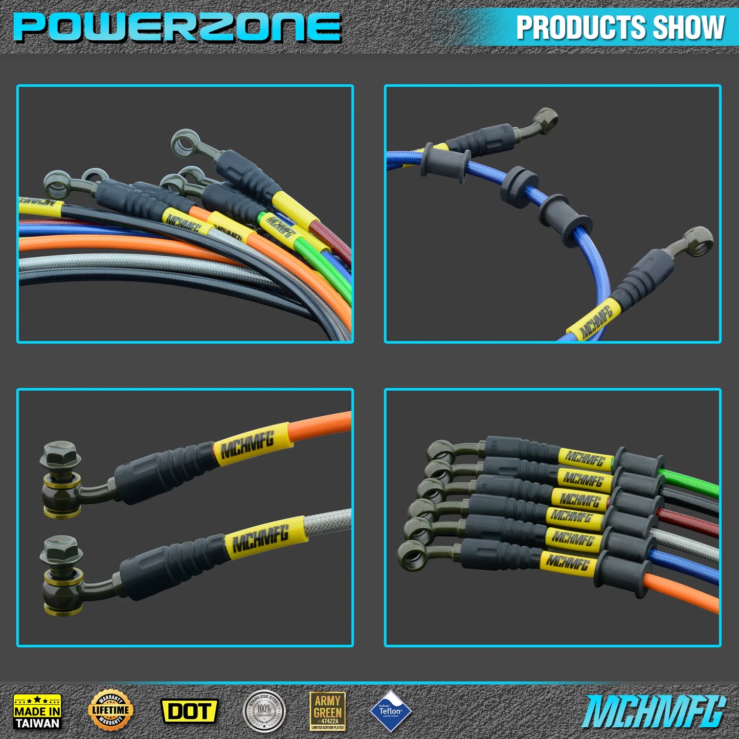 Universal Hydraulic Brake Hose Tube | 500–2400mm Fit Dirt Bike Clutch Line