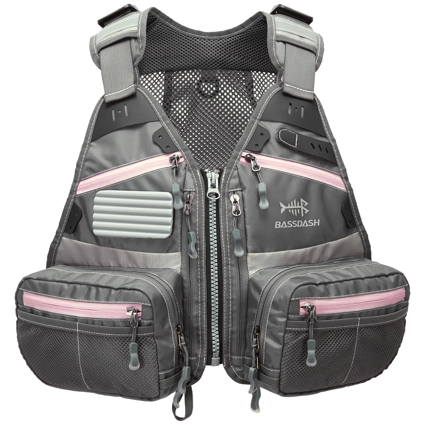 Bassdash FV09 Fly Fishing Vest for Youths Kids Adjustable Size with Multiple Pockets Trout Bass Fishing Gear-EXPROTAS