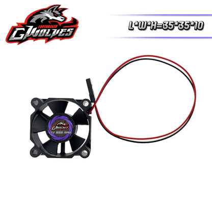 RC Motor Cooling Fan 25/30/35/40/50mm 8000RPM ESC Futaba Plug