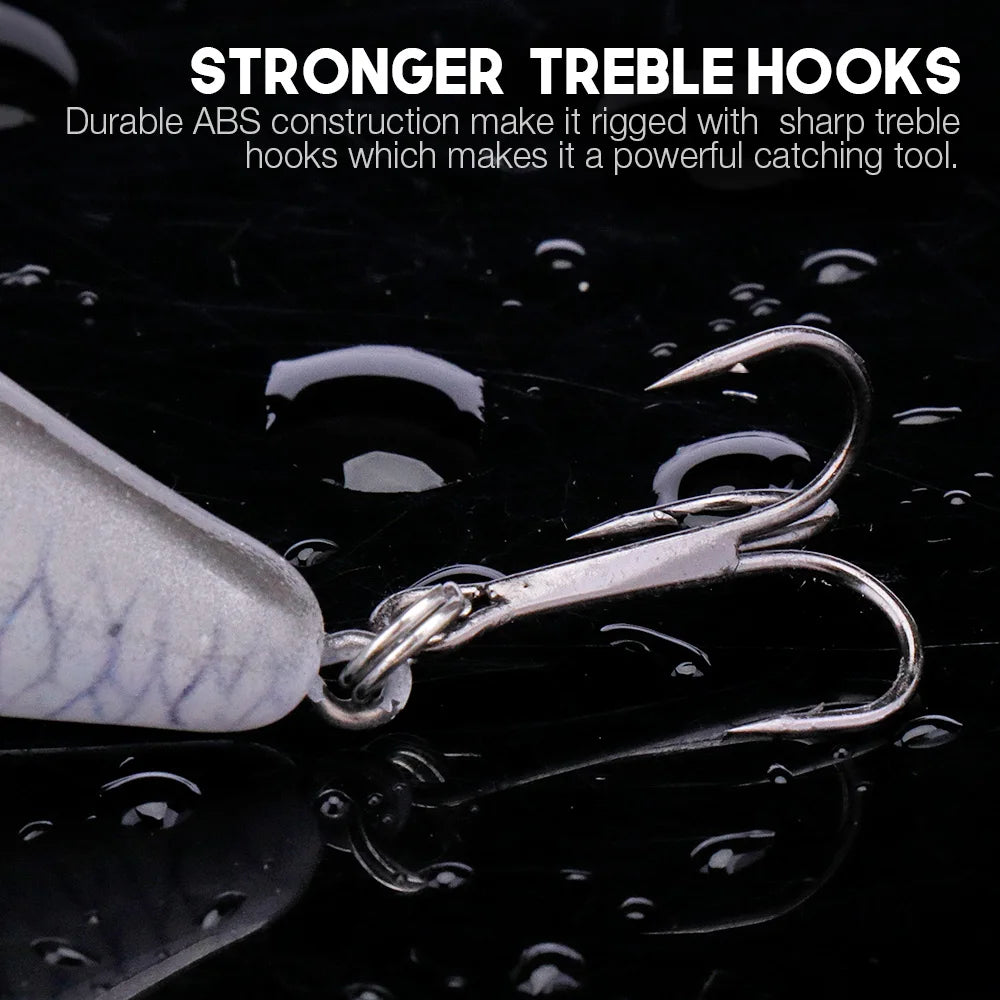 Fishing Lure 5cm/7cm Crankbait Minnow Wobbler for Pike Bass Perch Tackle