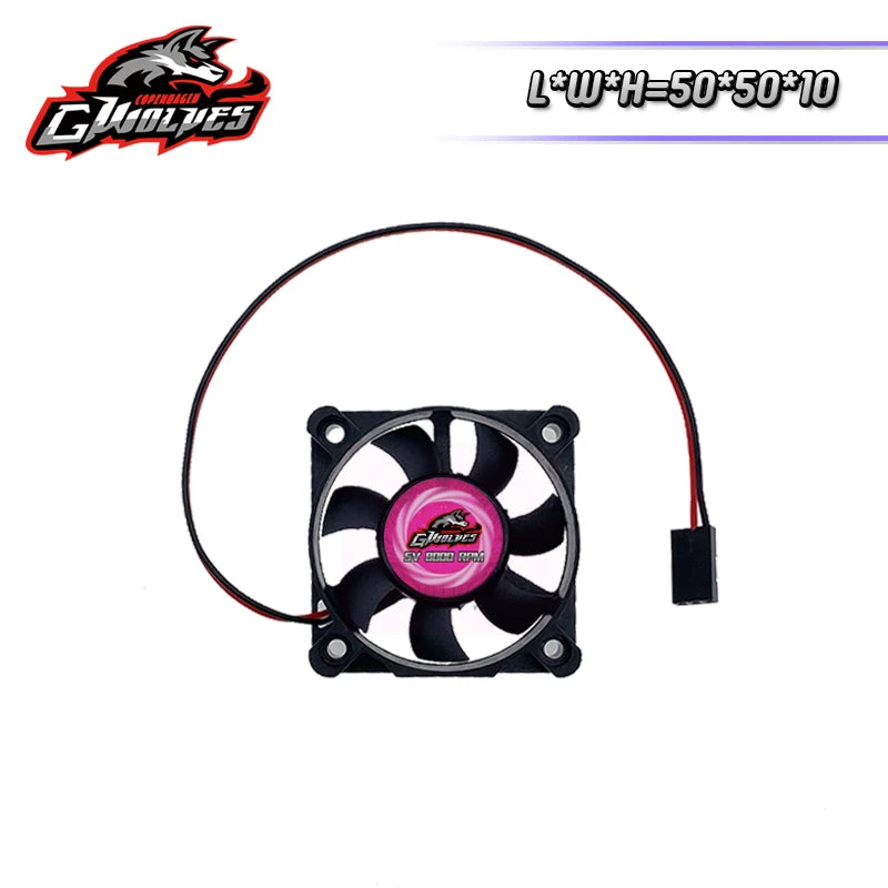 RC Motor Cooling Fan 25/30/35/40/50mm 8000RPM ESC Futaba Plug