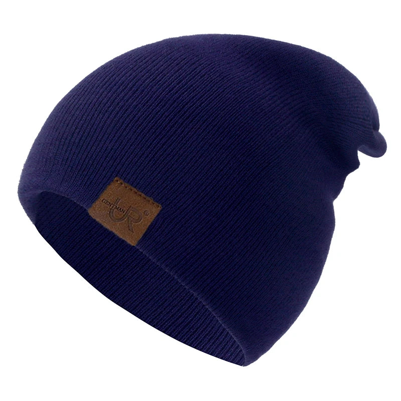 Unisex Beanie Hat Warm Soft Knitted Casual Winter Hat for Men & Women