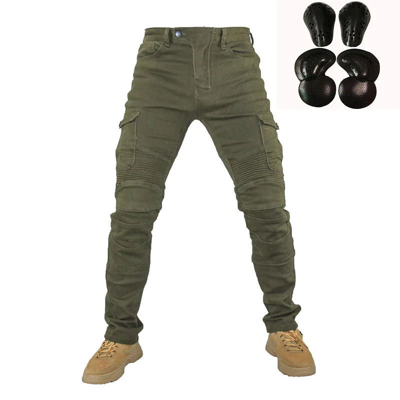 Motorcycle Jeans Pantalones Motocicleta Hombre Featherbed Jeans Standard Version Car Ride Trousers Pant Summer Riding-EXPROTAS