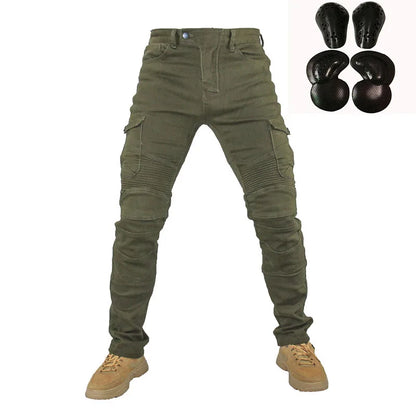 Motorcycle Jeans Pantalones Motocicleta Hombre Featherbed Jeans Standard Version Car Ride Trousers Pant Summer Riding-EXPROTAS