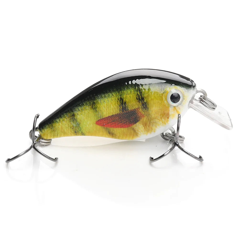 Fishing Lure 5cm/7cm Crankbait Minnow Wobbler for Pike Bass Perch Tackle