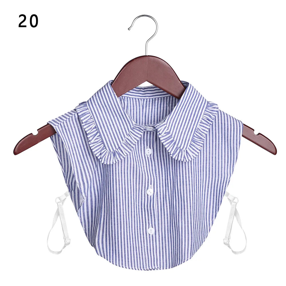 Lace Fake Collar Detachable Women Blouse Lapel Shirt Clothes Accessories