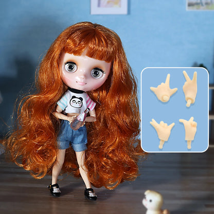 Icy Dbs Blyth Doll 20CM Joint Body Nude DIY Clothes Shoes for Girls