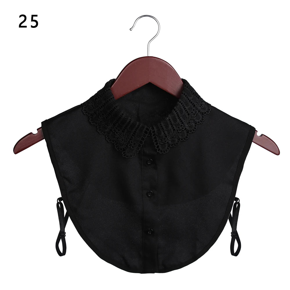 Lace Fake Collar Detachable Women Blouse Lapel Shirt Clothes Accessories