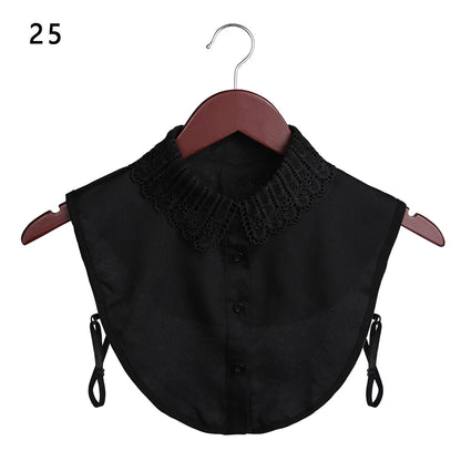 Lace Fake Collar Detachable Women Blouse Lapel Shirt Clothes Accessories