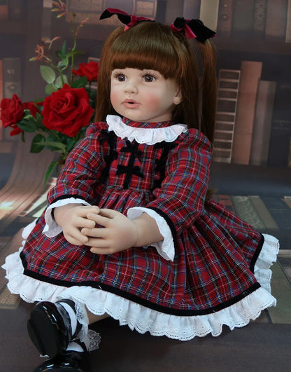 60cm Silicone Reborn Doll | Princess Lifelike Toddler Toy for Girls Gift